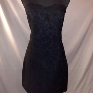 Black Strapless Mini Dress
